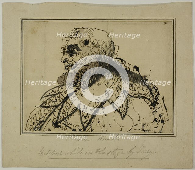 Stephen Kemble on the Stage, n.d. Creator: Daniel Terry.