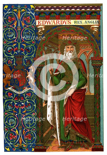 St Edward the Confessor, 1886. Artist: Unknown
