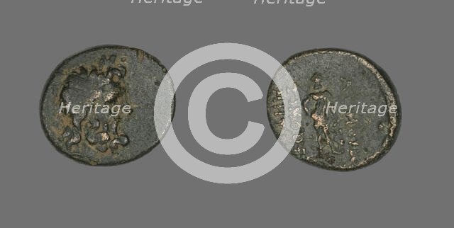 Coin Depicting the God Zeus, mid-1st century BCE. Creator: Unknown.