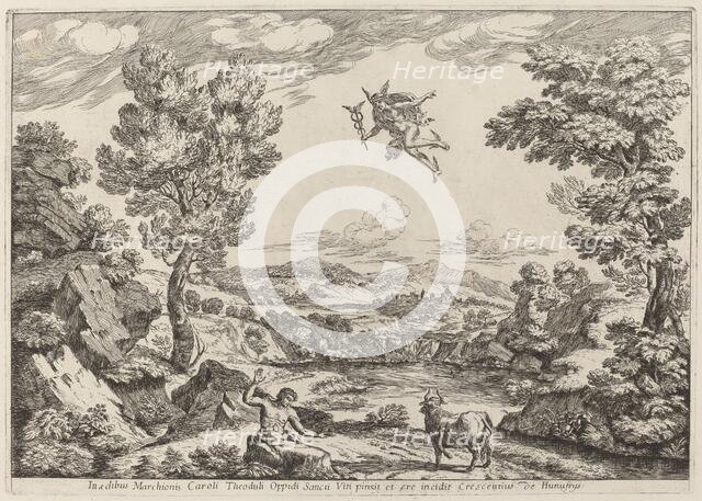 Balthus Turned to Stone, 1696. Creator: Crescenzio Onofri.