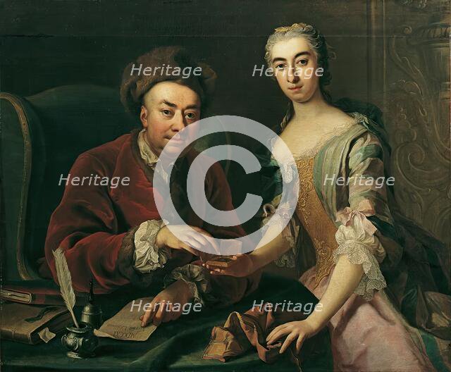 Double portrait, 1740. Creator: Martin van Meytens.