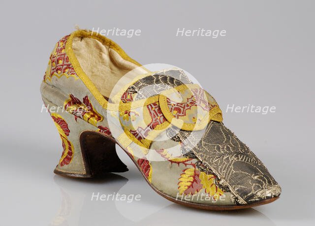 Shoes, British, 1760-80. Creator: Unknown.