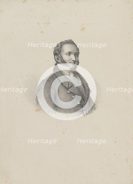 Portrait of the composer Gioachino Antonio Rossini (1792-1868), 1826. Creator: Anonymous.