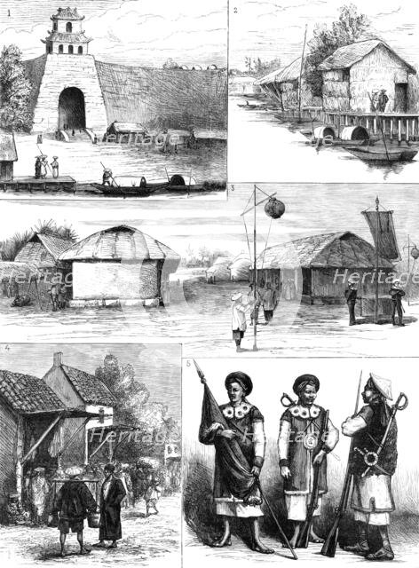 The French in Cochin China: sketches of Hue, 1883. Creator: Unknown.