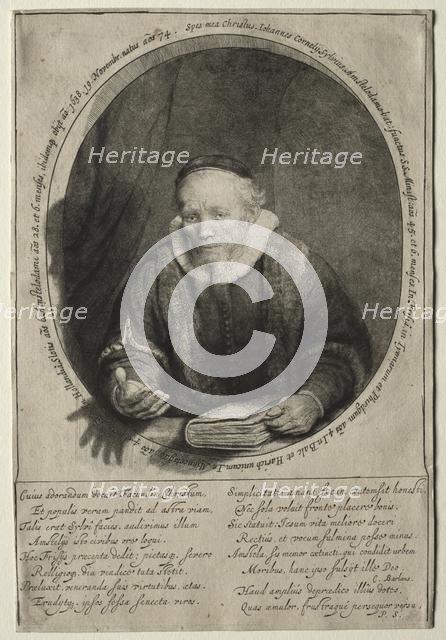 Jan Cornelis Sylvius, Preacher, 1646. Creator: Rembrandt van Rijn (Dutch, 1606-1669).