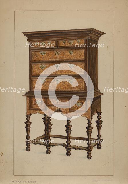 Highboy, 1935/1942. Creator: Isadore Goldberg.