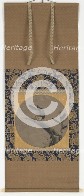 A bird on a bamboo stump, Momoyama period, 1568-1615. Creator: Unknown.