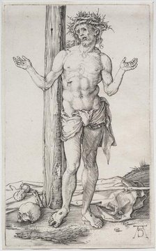 The Man of Sorrows Standing, with Hands Raised, c. 1500. Creator: Albrecht Dürer (German, 1471-1528).