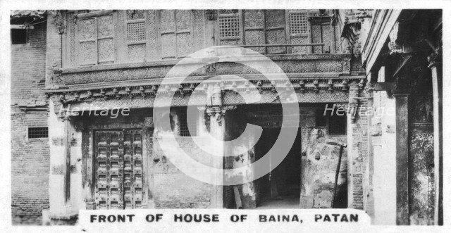House of Baina, Patan, India, c1925. Artist: Unknown