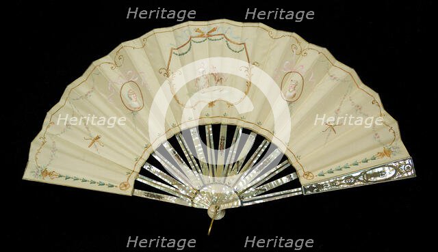 Fan, probably French, 1880-89. Creator: Unknown.