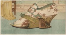 Shoe with moveable patten, 1885.  Creator: Unknown.