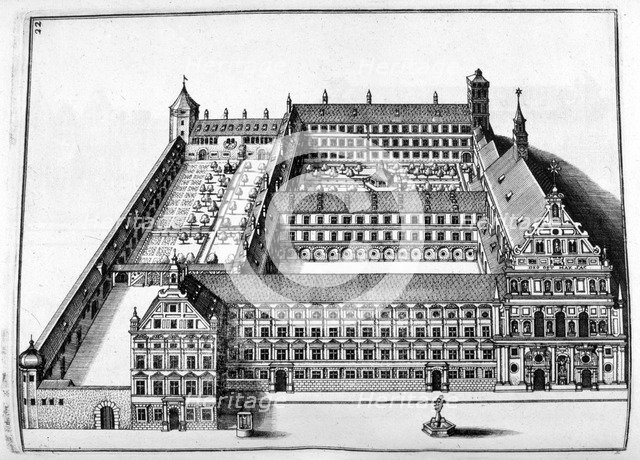 Chateau design, 1664. Artist: Georg Andreas Bockler