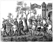 Entry of the King of Epinette, 16th century (1849). Artist: Unknown