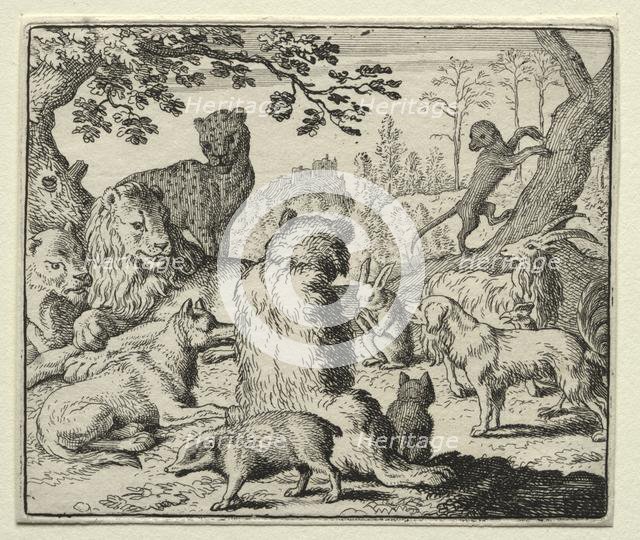 Reynard the Fox: Lion Orders Search for Reynard. Creator: Allart van Everdingen (Dutch, 1621-1675).