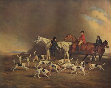 John Powlett and his Hounds, (c18th to 19th century), 1929. Artist: Unknown