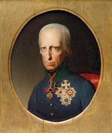 Portrait of Holy Roman Emperor Francis II (1768-1835), c. 1830. Creator: Anonymous.