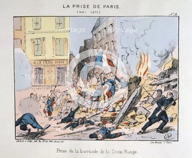'La Prise de Paris', May 1871. Artist: Anon