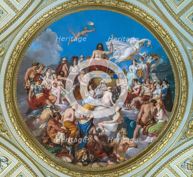 The Olympus. Ceiling tondo in the Sala dell'Iliade in the Palazzo Pitti, 1819-1825.