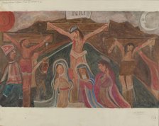 Station of the Cross No. 12: "Jesus Dies Upon the Cross", c. 1936. Creator: William Herbert.