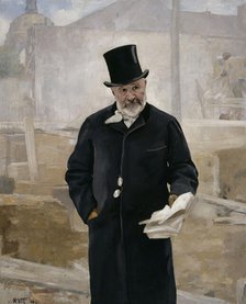 Portrait of Adolphe Alphand, 1888. Creator: Alfred Philippe Roll.