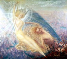 'The Angel of Splendours', 1894. Creator: Jean Delville.