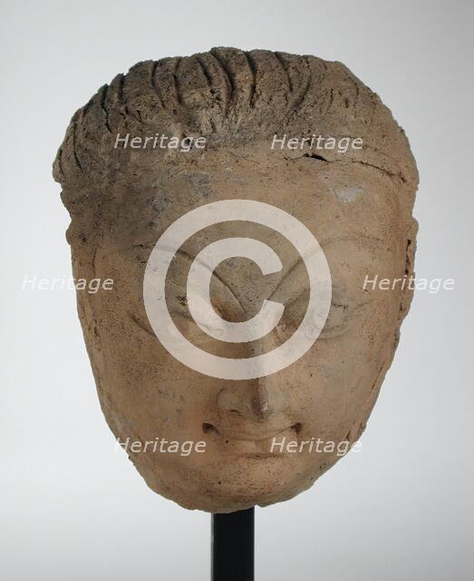 Male Head, 6th-7th century. Creator: Unknown.