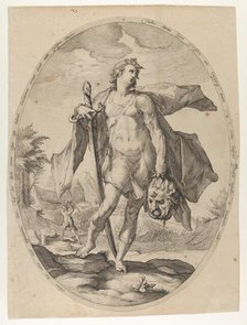 David from Heroes and Heroines of the Old Testament, ca. 1597., ca. 1597. Creator: Nicolaus Braeu.