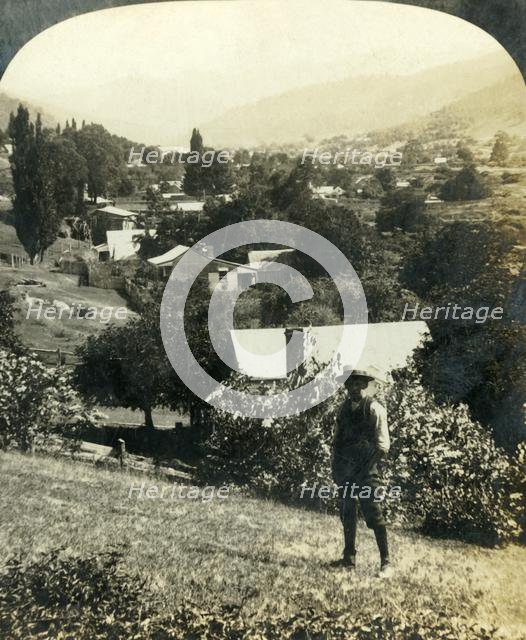 'Bird's-Eye View of Wandiligong, Victoria, Australia', c1909. Creator: George Rose.