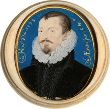 Portrait of Sir Thomas Bodley (1545-1613), 1598. Artist: Hilliard, Nicholas (c. 1547-1619)
