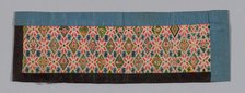 Trouser Band, China, Qing dynasty (1644-1911), 1875/1900. Creator: Unknown.