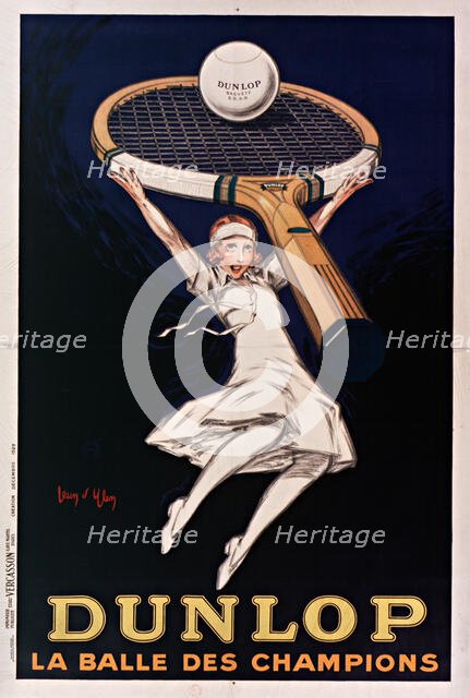 Dunlop, la balle des champions , 1929. Creator: D'Ylen, Jean (1886-1938).