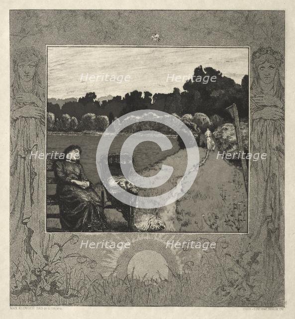 Child, from On Death, Part I, Opus XI (Kind, Vom Tode, Erster Teil, Opus XI), 1889. Creator: Max Klinger (German, 1857-1920).