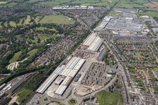 Crewe Railway Works and Bentley Motors car factory, Cheshire East, 2017. Creator: Damian Grady.