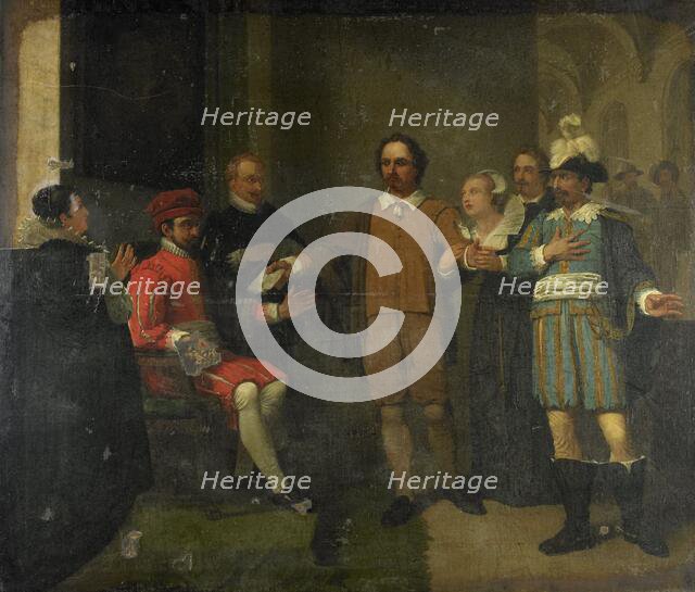 Jacob Simonsz de Rijk getting the Spanish Governor-General Requesens to Release Marnix..., 1805-1808 Creator: Jan Willem Pieneman.