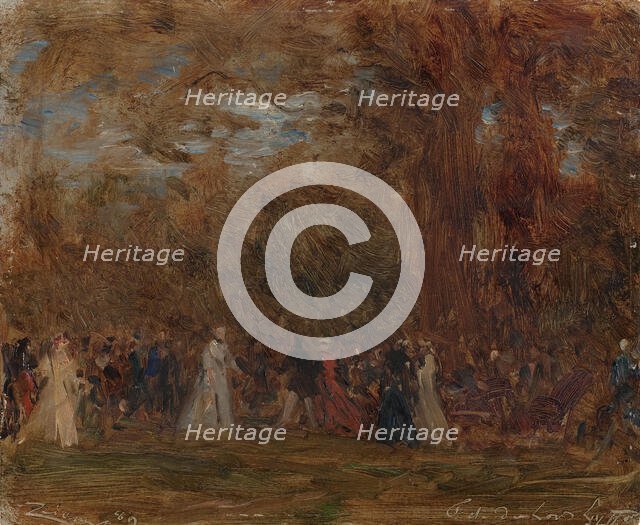 Fête à l'ambassade d'Angleterre à Paris, 1889. Creator: Felix Francois Georges Philibert Ziem.