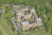 Lumley Castle, a late 14th century crenellated fortified house, County Durham, 2025. Creator: Robyn Andrews.