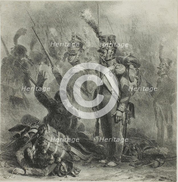 Close the Ranks, 1832. Creator: Auguste Raffet.