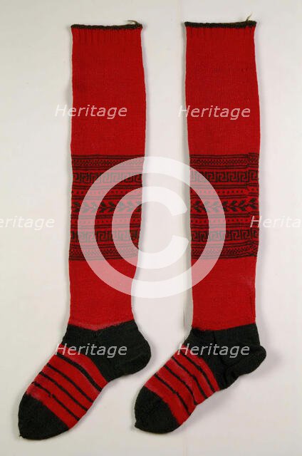 Stockings, American, 1878. Creator: Unknown.