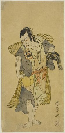 The Actor Nakamura Utaemon I as Kudo Suketsune Disguised as a Beggar in the Play..., c. 1769. Creator: Shunsho.