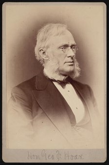 Portrait of George Frisbie Hoar (1826-1904), Between 1876 and 1880. Creator: Samuel Montague Fassett.