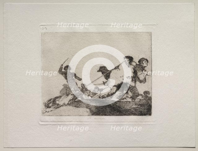 The Horrors of War: He Deserved It. Creator: Francisco de Goya (Spanish, 1746-1828).