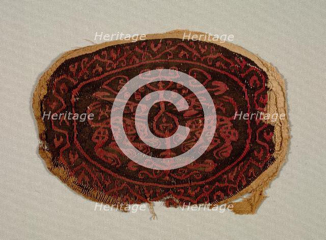 Two Confronted Animals from a Tunic, 700s-800s. Creator: Unknown.