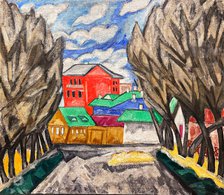 Red House, 1910. Creator: Rozanova, Olga Vladimirovna (1886-1918).