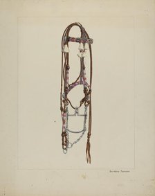 Horse Hair Bridle, c. 1937. Creator: Gordena Jackson.