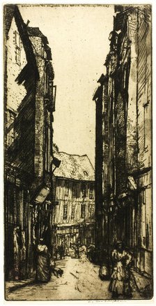 Ruelle des Halles, Vannes, Brittany, 1906. Creator: Donald Shaw MacLaughlan.