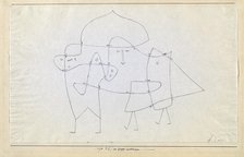 Zur Gruppe geschlungen (Enlacés en un groupe), 1930. Creator: Klee, Paul (1879-1940).