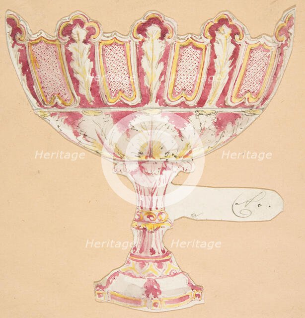 Design for a vessel, 19th century. Creator: Anon.