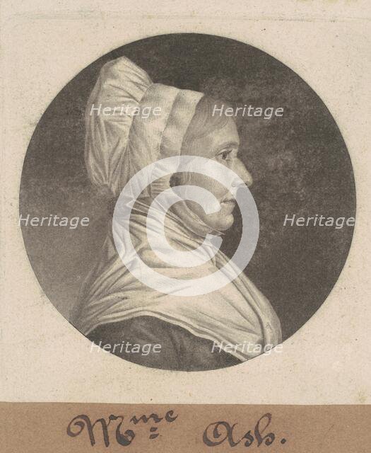 Mrs. Ash, 1807. Creator: Charles Balthazar Julien Févret de Saint-Mémin.