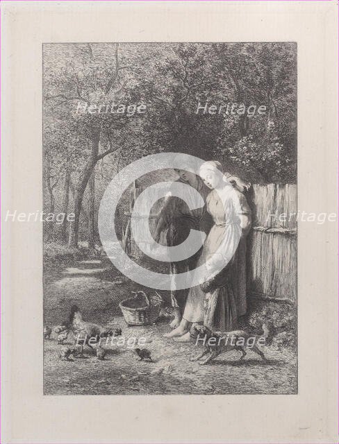 Spring, 1864. Creator: Charles Emile Jacque.