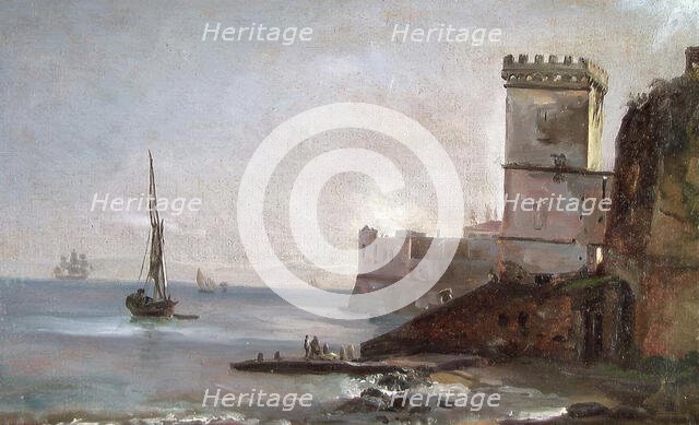 Coast near Posillipo, 1821. Creator: Johan Christian Dahl.